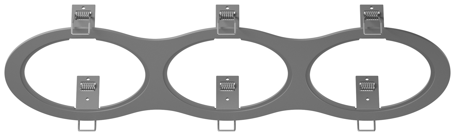 Рамка Lightstar для встраиваемого светильника Intero 111 Triple Round 217939 Серый
