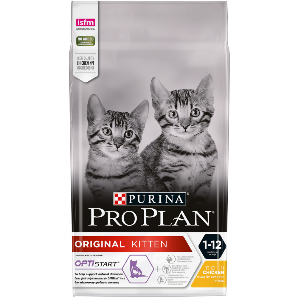 фото Сухой корм для котят pro plan original kitten, курица, 3кг