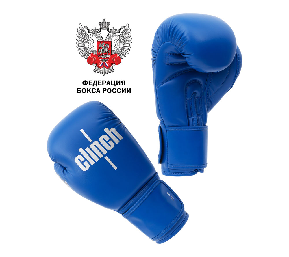 фото Боксерские перчатки clinch olimp c111 синие 12 унций