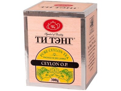 Чай весовой черный Ти Тэнг Ceylon O.P. в деревянном ящичке 300 г