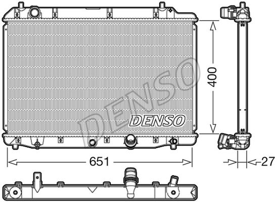 

Радиатор охлаждения двигателя DENSO DRM40036