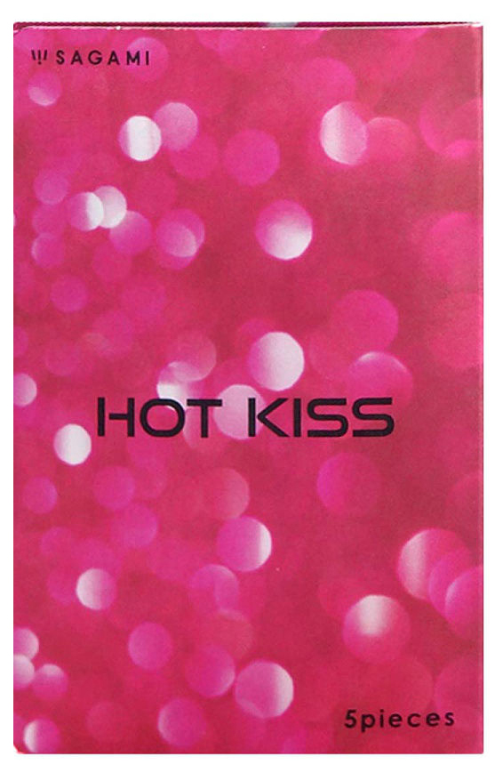 Купить Презервативы с разогревающей смазкой Hot Kiss - 5 шт., Sagami
