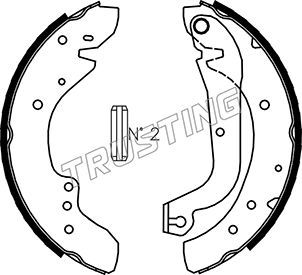 

Комплект тормозных колодок TRUSTING 034.095
