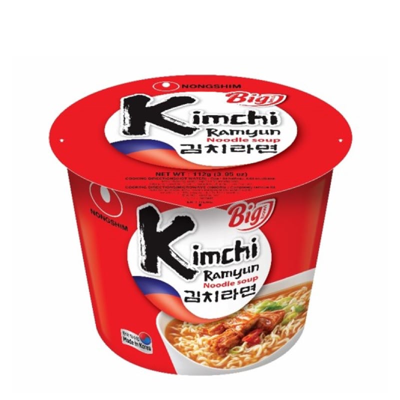 фото Лапша быстрого приготовления кимчи рамен nongshim чашка 112 г