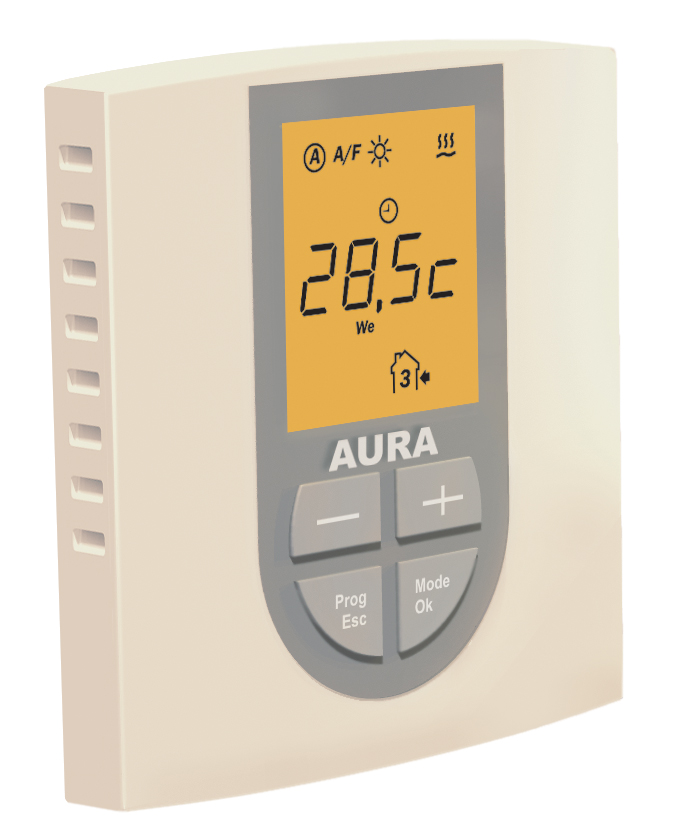 Терморегулятор для теплых полов Aura Technology VTC 770 кремовый