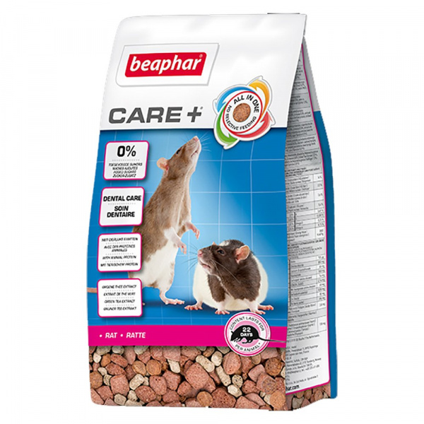 

Корм для крыс Beaphar Care + 1.5 кг 1 шт, корм для грызунов, 1,5кг