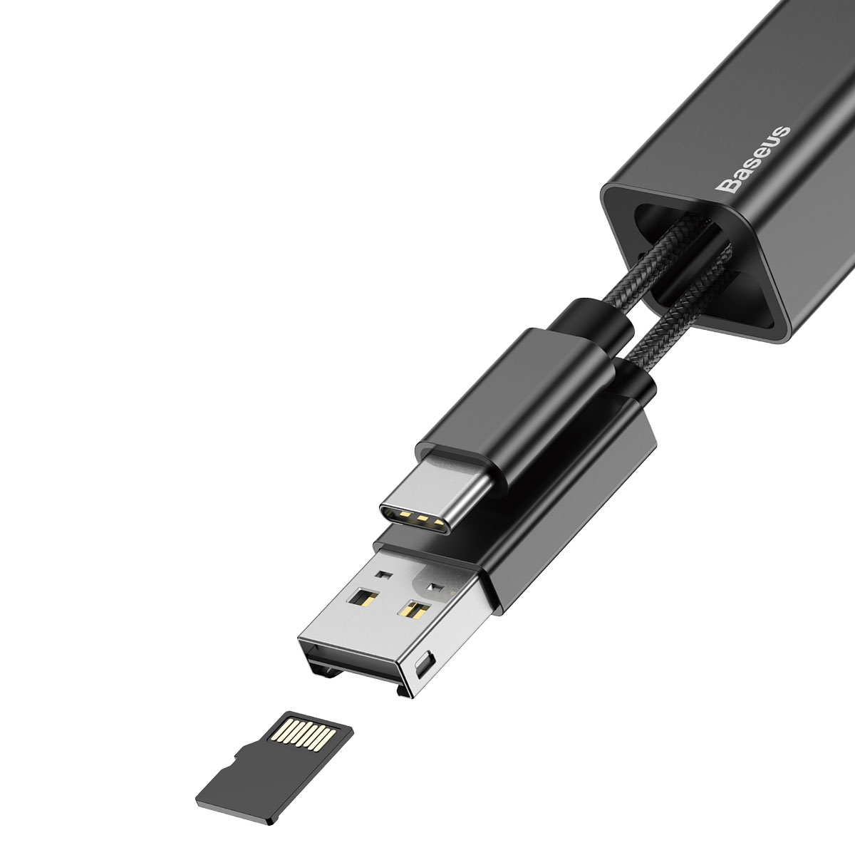 

Переходник Baseus Pendant Card Reader Type-C Black