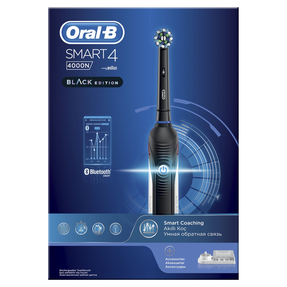 фото Зубная щетка электрическая braun oral-b smart 4 4000n