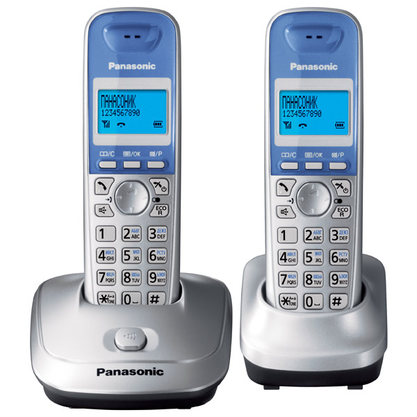DECT телефон Panasonic KX-TG2512RUS серебристый