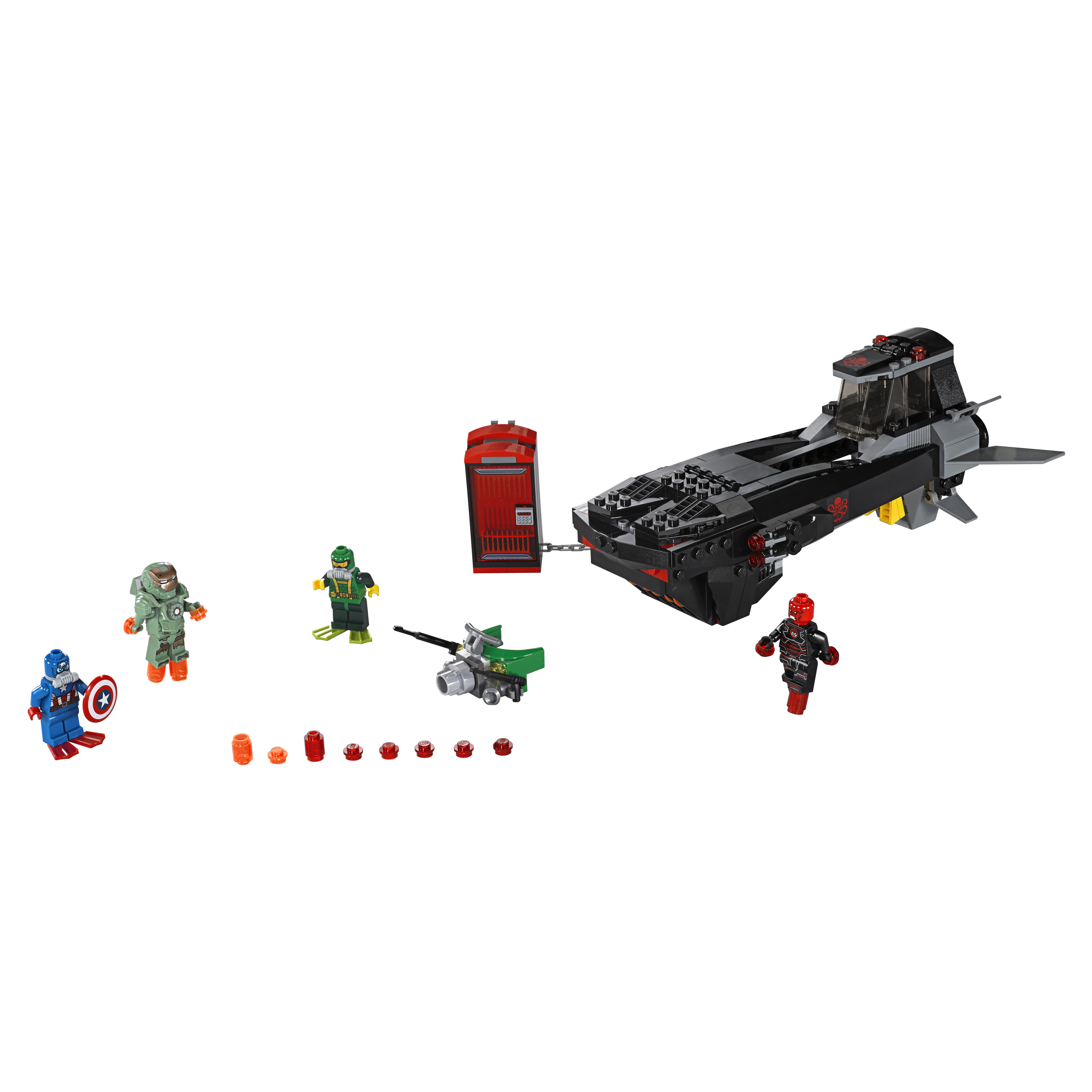 фото Конструктор lego super heroes похищение капитана америка (76048)