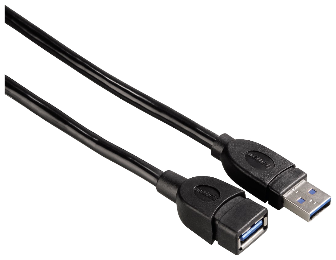 Кабель Hama USB A-USB A, M-F 0,5м Black (H-54504)