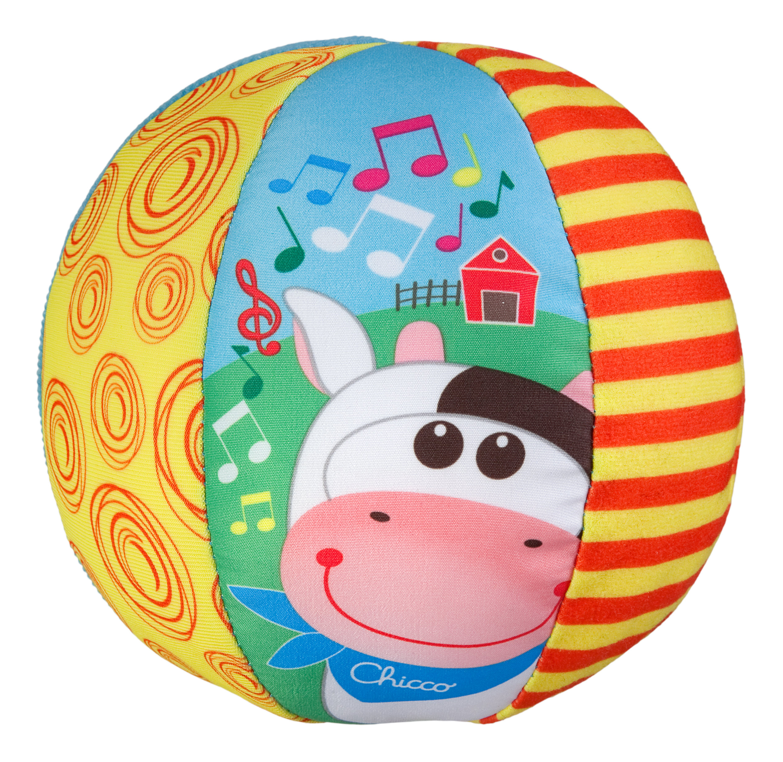 

Мячик музыкальный мягкий Chicco с коровкой 59051, Мячик