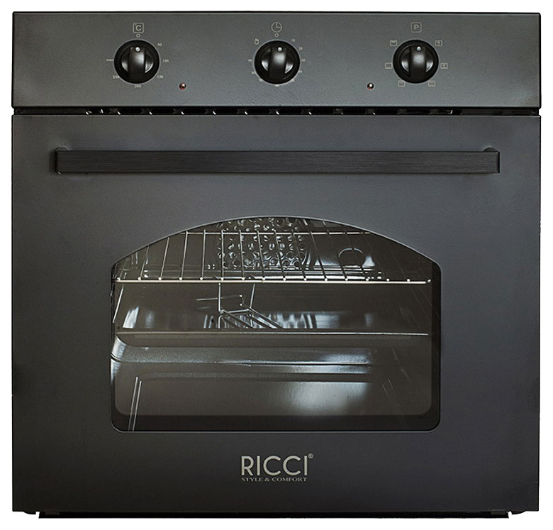 

Встраиваемый электрический духовой шкаф RICCI REO-610 BL Black, REO-610 BL