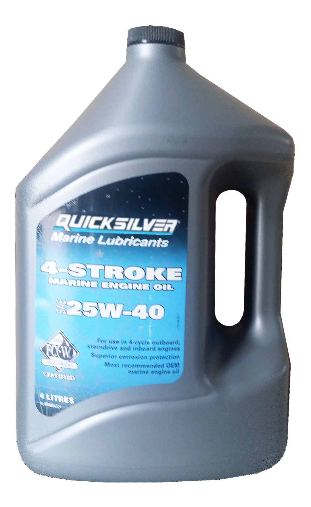 фото Моторное масло quicksilver 4-stroke marine engine oil 25w-40 4л