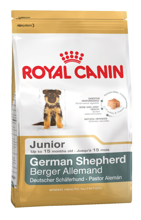 фото Сухой корм для щенков royal canin german shepherd junior, птица, 12кг