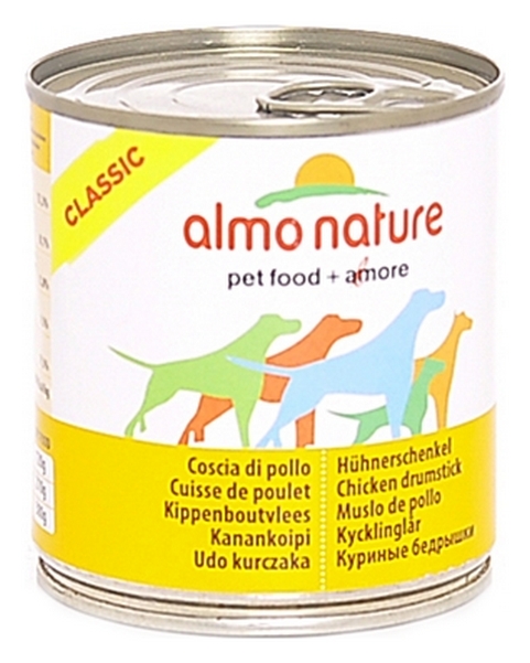 Консервы для собак Almo Nature Classic, курица, 12шт по 280г