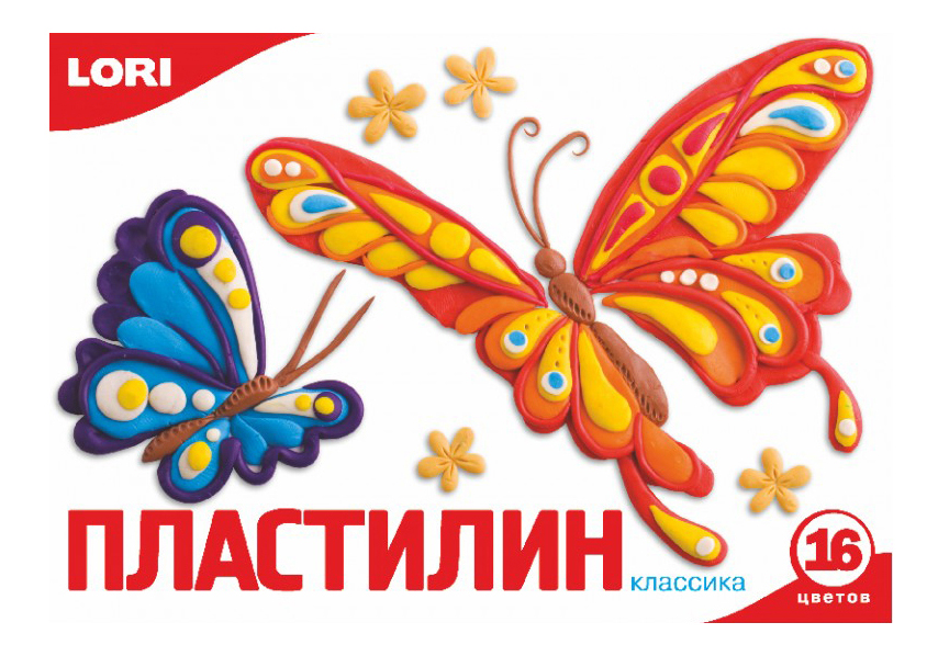 

Пластилин LORI Классика 16 цветов, классика 16 цветов