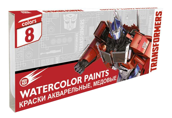 

Акварель КанцБизнес Transformers 8 цв, transformers 8 цветов