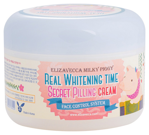 Пилинг для лица Elizavecca Milky Piggy Real Whitening Time Secret Peeling Cream 100 г крем для лица elizavecca real white time milk cream 100 мл