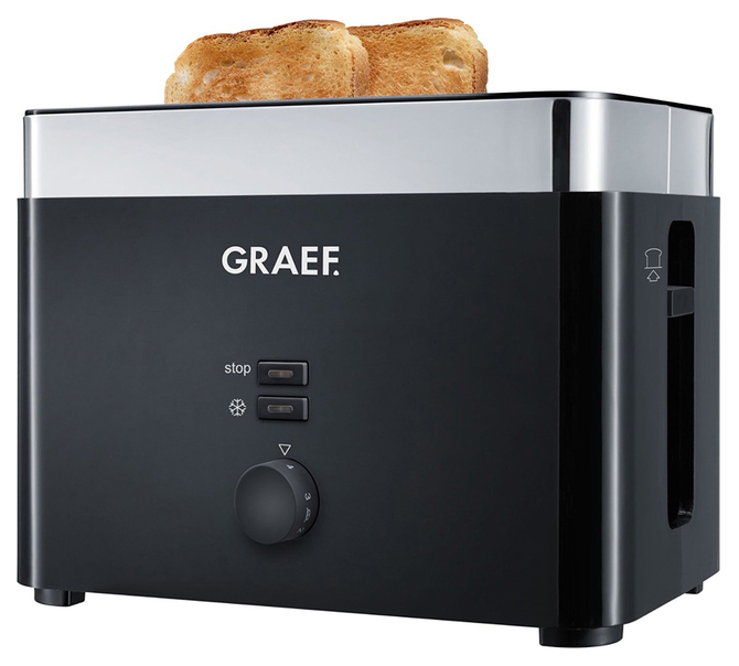Тостер Graef TO 62 Black тостер smeg tsf01creu