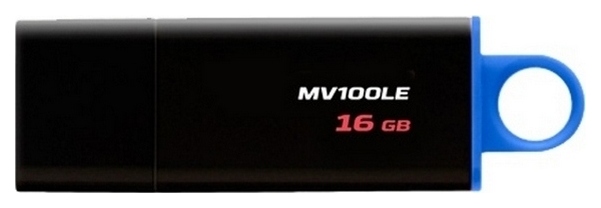 

Флешка Kingston DataTraveler MV100LE 16ГБ Blue/Black (MV100LE/16GB), DataTraveler MV100LE