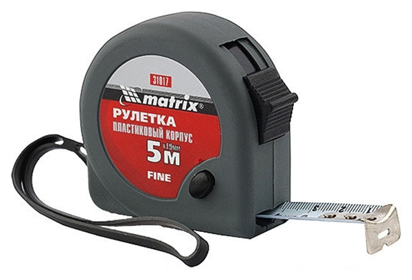 Рулетка MATRIX Fine 5мх19мм 31017