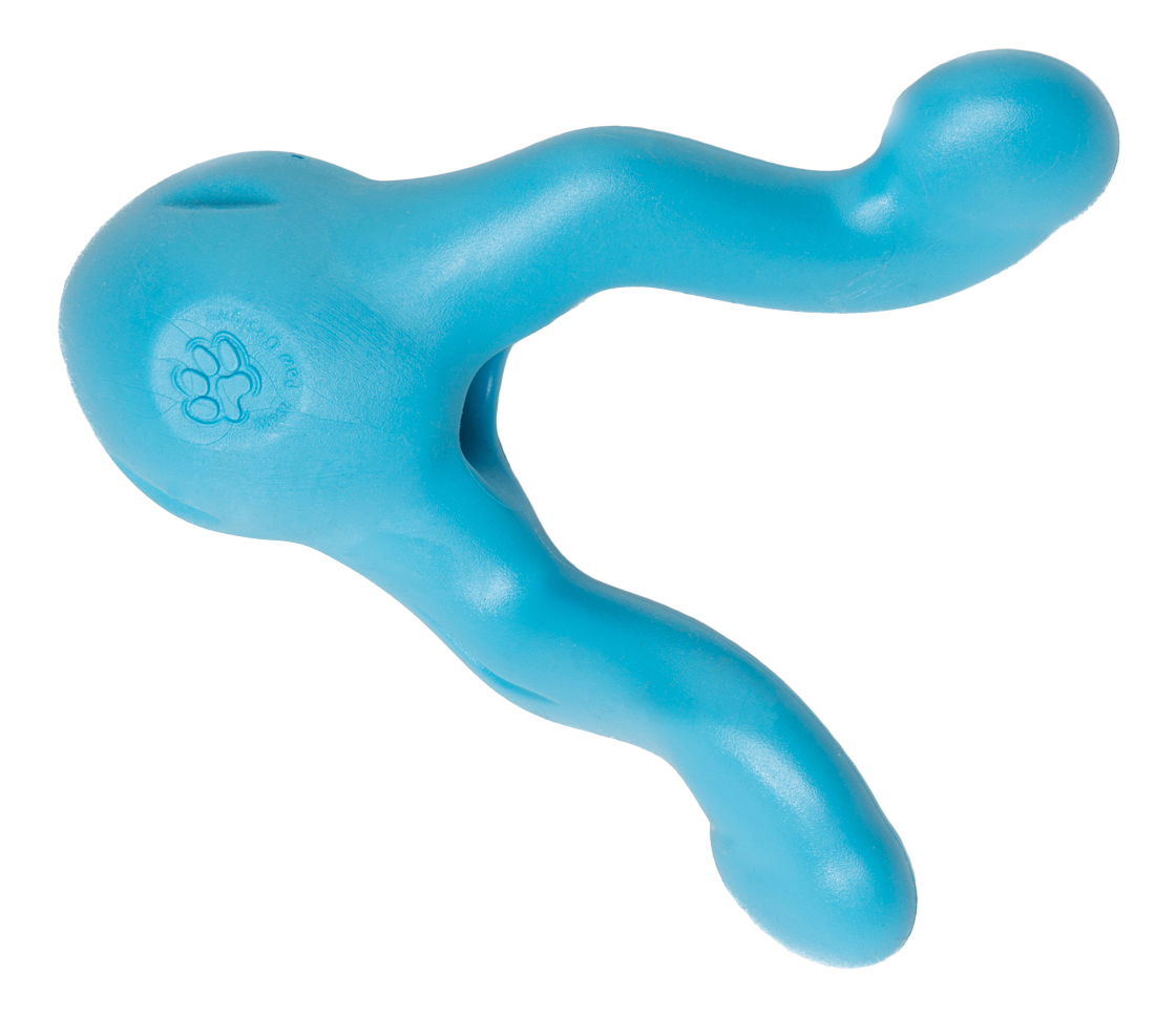 Игрушка для лакомств для собак Zogoflex Tizzi Mini, голубой, 12 см