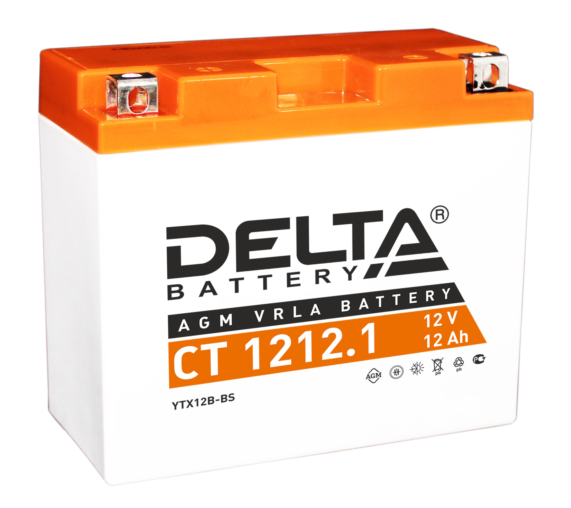 фото Аккумулятор автомобильный delta ct 1212.1 12 ач