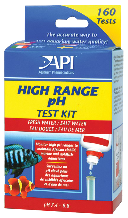 фото Тест api hige range ph 7,4-8,8 test kit 160 измерений