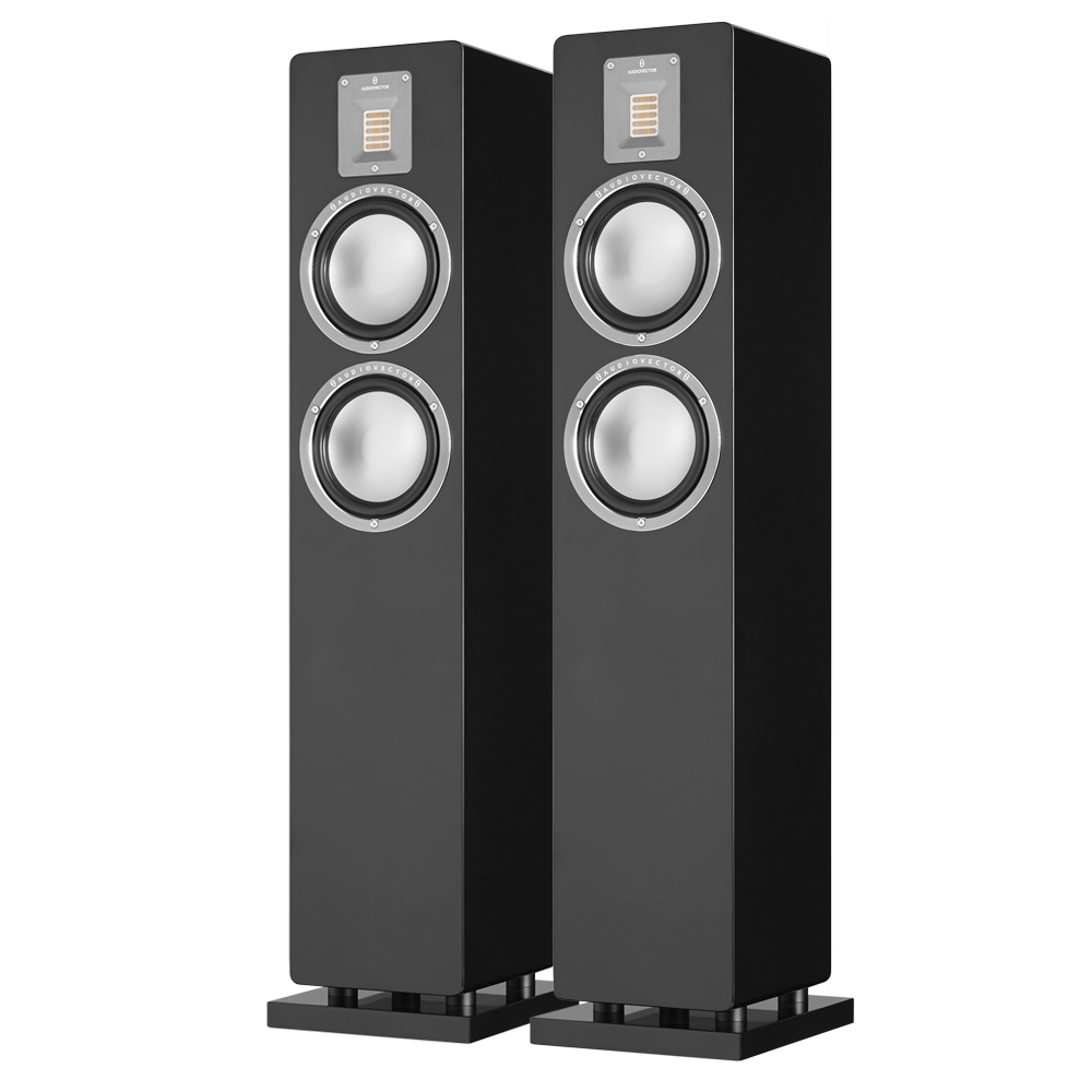 фото Колонки audiovector qr 3 black piano (пара)