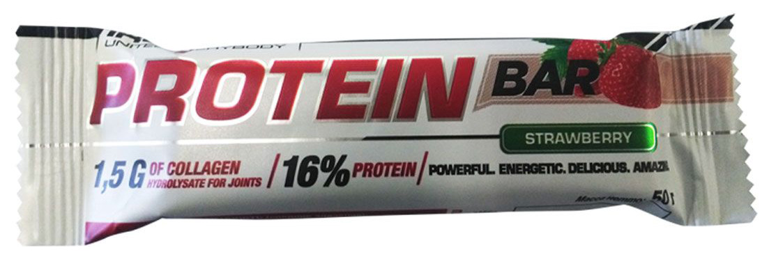 фото Протеиновый батончик ironman protein bar 50 г клубника