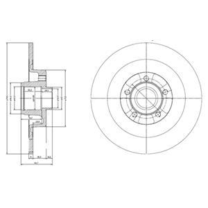 фото Тормозной диск delphi bg9024rs