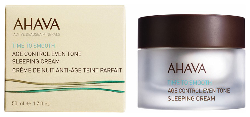 

Крем для лица Ahava Time To Smooth Age Control Even Tone Sleeping Cream 50мл, Even Tone Sleeping Cream 50мл