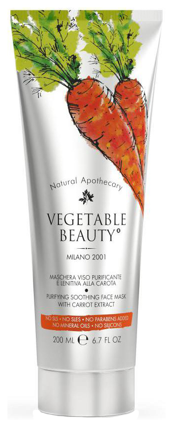 

Маска для лица Vegetable Beauty очищающая и успокаивающая, 200 мл, Очищающая