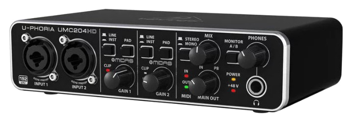 

Аудиоинтерфейс Behringer U-Phoria UMC204HD, UMC204HD