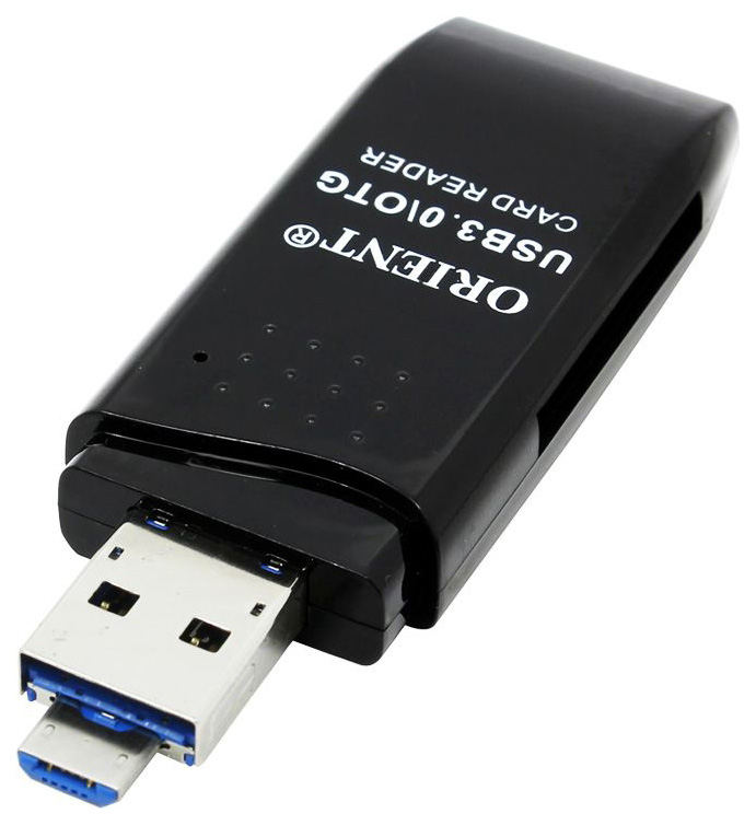 

Картридер ORIENT CR-018B USB 3.0 Черный, CR-018B USB 3,0