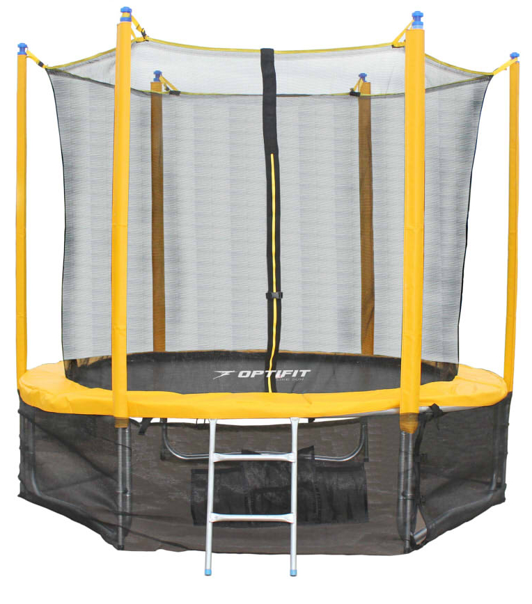 

Батут Optifit Sun Like с сеткой и лестницей 366 см, yellow, Sun Like