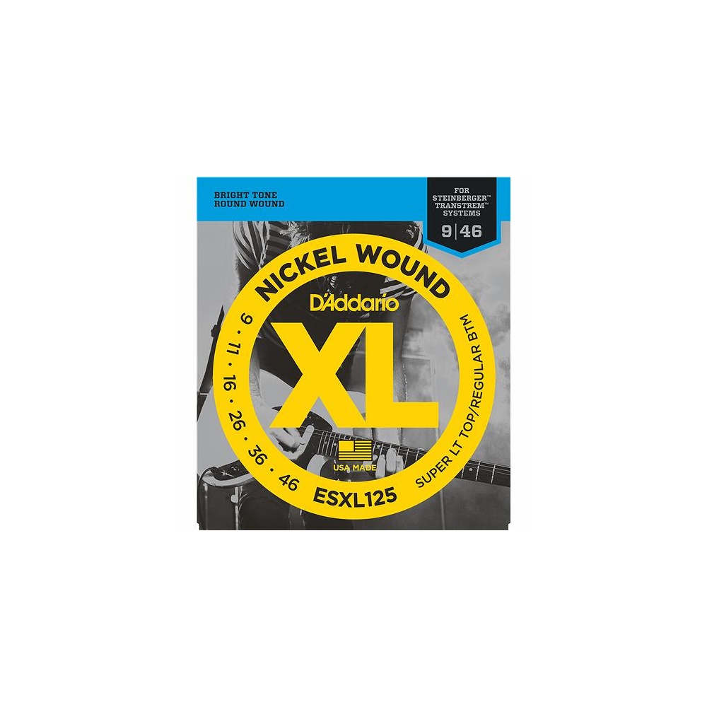 

Струны для электрогитары Headless D ADDARIO ESXL125