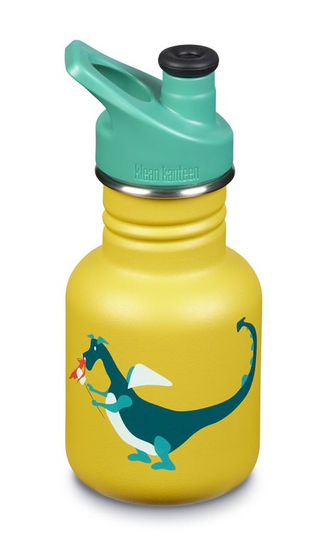 фото Детская бутылка klean kanteen kid classic sport 12oz 355 мл dragon snack матовая