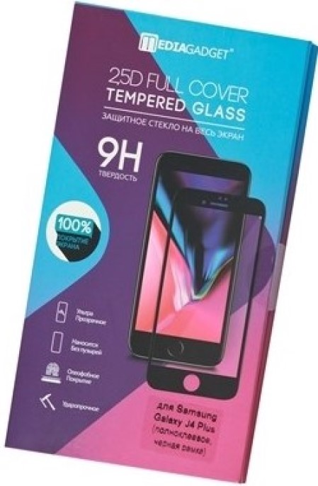 

Защитное стекло MediaGadget для Samsung Galaxy J4+ (2018) Gold Frame, для Samsung Galaxy J4+ (2018) Gold Frame (полноклеевое)
