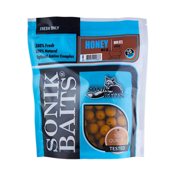 

Бойлы тонущие Sonik Baits "Honey", 20 мм, 0,75 кг, Honey