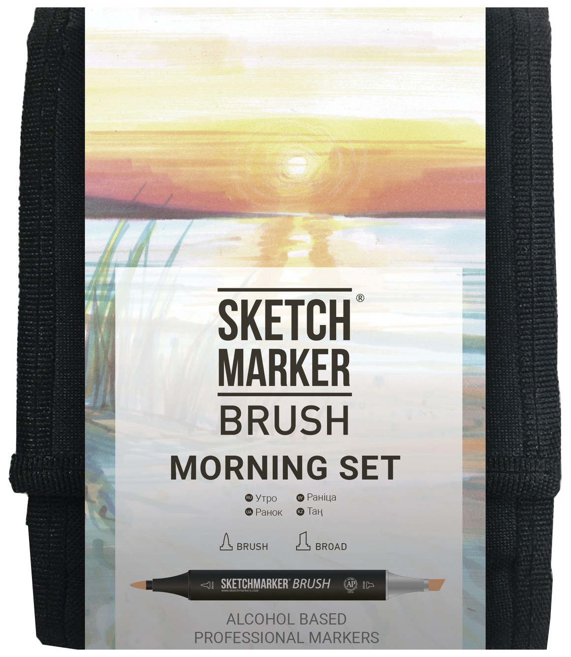 фото Набор маркеров sketchmarker brush morning set 12 ов