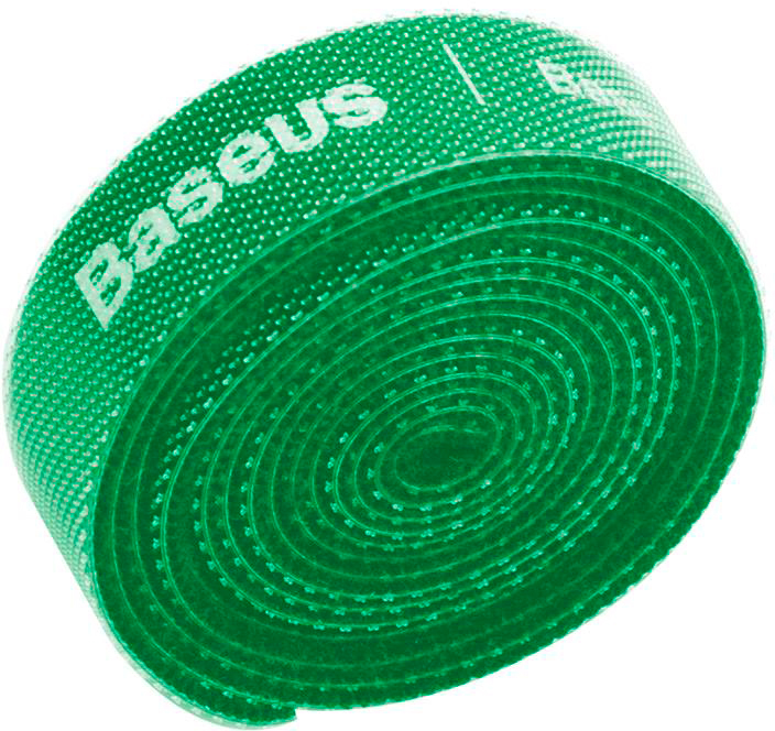 фото Органайзер проводов baseus rainbow circle velcro straps 3m acmgt-f06 (green)