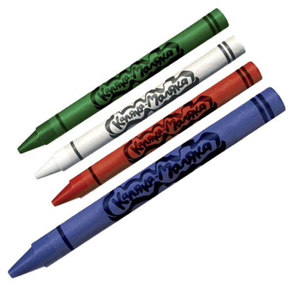 Набор восковых карандашей, 24 цвета Каляка-Маляка