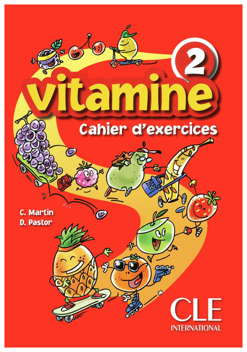 фото Рабочая тетрадь cle international "vitamine cahier d'activites + portfolio 2 (+ audio cd)"