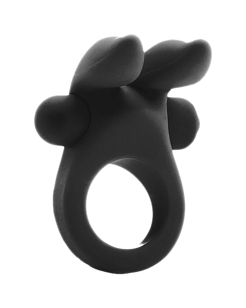 фото Эрекционное кольцо shots media bunny cockring black sh-mju009blk