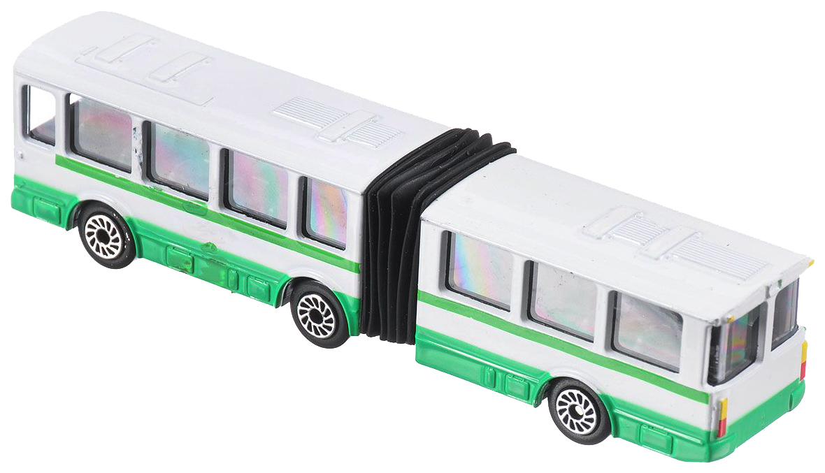 фото Автобус троллейбус с резинкой 12 см технопарк