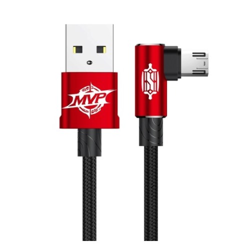 фото Кабель baseus mvp elbow microusb 1.5a 2m red