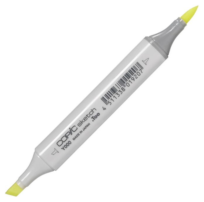 

Маркер Copic Sketch Y000 лимонный бледный желтый
