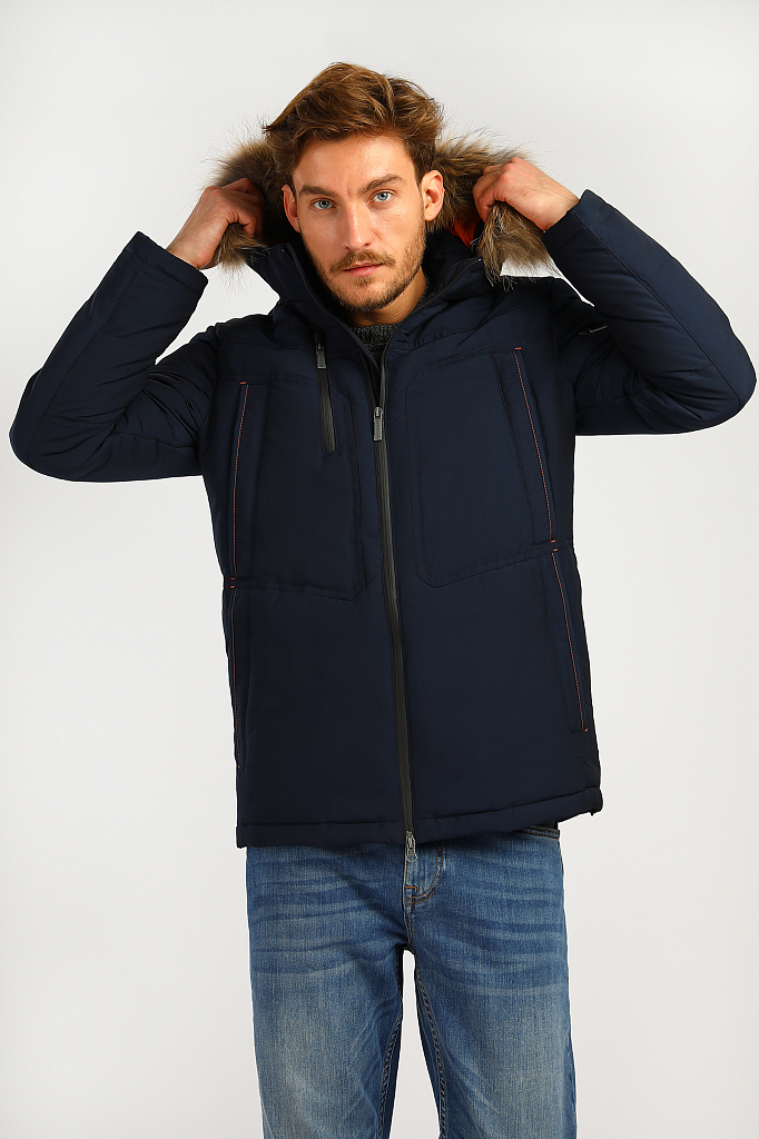 

Куртка мужская Finn Flare A19-22011 синяя 3XL, A19-22011